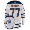 Miehille NHL Edmonton Oilers Pelipaita OSCAR KLEFBOM 77 Adidas Valkoinen Authentic